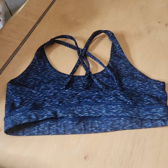 Women's blue sports bra set of 3 size M - Picture 3 of 7